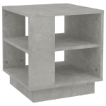 Tavolino Salotto Grigio Cemento 40x40x43 cm Legno Multistrato