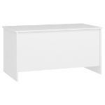 Tavolino da Salotto Bianco 102x55,5x52,5 cm Legno Multistrato