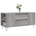 Tavolino Salotto Grigio Sonoma 102x44,5x50 cm Legno Multistrato