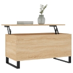 Tavolino Salotto Rovere Sonoma 90x44,5x45 cm Legno Multistrato