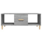 Tavolino da Salotto Grigio Sonoma 102x50x40cm Legno Multistrato