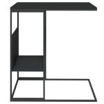 Tavolino Nero 55x36x59,5 cm Legno Multistrato