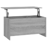 Tavolino Grigio Sonoma 102x55,5x52,5 cm in Legno Multistrato