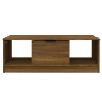 Tavolino Salotto Rovere Marrone 102x50x36 cm Legno Multistrato