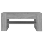 Tavolino da Salotto Grigio Sonoma 102x55x45cm Legno Multistrato