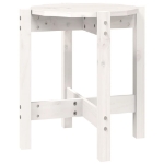 Tavolino da Salotto Bianco Ø 42,5x45 cm Legno Massello di Pino