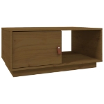 Tavolino da Salotto ambra 80x50x35,5 cm Legno Massello di Pino