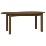 Tavolino da Salotto Ambra 110x55x45 cm Legno Massello di Pino