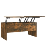 Tavolino Salotto Rovere Fumo 102x50,5x46,5 cm Legno Multistrato