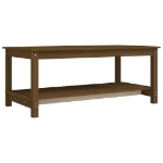 Tavolino da Salotto Ambra 110x55x45 cm Legno Massello di Pino