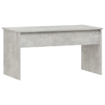 Tavolino Grigio Cemento 102x50,5x52,5 cm in Legno Multistrato