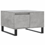 Tavolino Salotto Grigio Cemento 55x55x36,5 cm Legno Multistrato