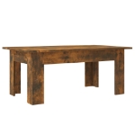 Tavolino da Salotto Rovere Fumo 100x60x42 cm Legno Multistrato