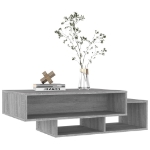 Tavolino da Salotto Grigio Sonoma 105x55x32cm Legno Multistrato