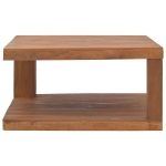 Tavolino da Salotto 65x65x33 cm in Legno Massello di Teak