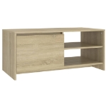 Tavolino da Salotto Rovere Sonoma 102x50x45cm Legno Multistrato