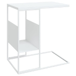 Tavolino Bianco 55x36x59,5 cm Legno Multistrato