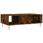 Tavolino da Salotto Rovere Fumo 104x60x35 cm Legno Multistrato