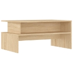 Tavolino Salotto Rovere Sonoma 90x55x42,5 cm Legno Multistrato