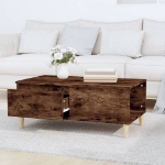 Tavolino da Salotto Rovere Fumo 90x50x36,5 cm Legno Multistrato