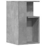 Tavolino Grigio Cemento 35x35x60 cm in Legno Multistrato