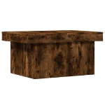 Tavolino da Salotto Rovere Fumo 80x55x40 cm Legno Multistrato