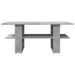 Tavolino Salotto Grigio Cemento 102x55x42 cm Legno Multistrato