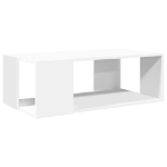 Tavolino da Salotto Bianco 89,5x48x30 cm in Legno Multistrato