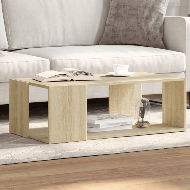 Tavolino Salotto Rovere Sonoma 89,5x48x30 cm Legno Multistrato