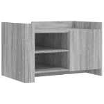 Tavolino Salotto Grigio Sonoma 80x50x50 cm Legno Multistrato