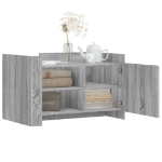 Tavolino Salotto Grigio Sonoma 80x50x50 cm Legno Multistrato