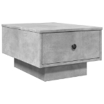 Tavolino da Salotto Grigio Cemento 60x45x31cm Legno Multistrato