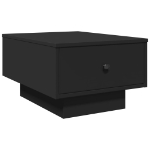 Tavolino da Salotto Nero 60x45x31 cm in Legno Multistrato