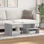 Tavolino da Salotto Grigio Sonoma 102x55x35cm Legno Multistrato