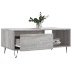 Tavolino Salotto Grigio Sonoma 90x50x36,5 cm Legno Multistrato