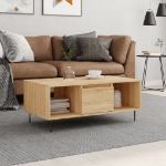 Tavolino Salotto Rovere Sonoma 90x50x36,5 cm Legno Multistrato