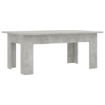 Tavolino Salotto Grigio Cemento 100x60x42 cm Legno Multistrato