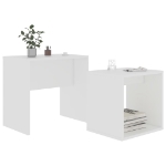 Tavolino da Salotto Bianco 48x30x45 cm in Legno Multistrato