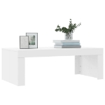 Tavolino da Salotto Bianco 102x50x36 cm in Legno Multistrato