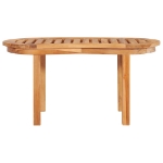 Tavolino da Salotto 90x50x45 cm in Legno Massello di Teak