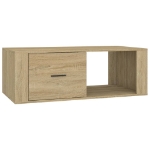 Tavolino Salotto Rovere Sonoma 100x50,5x35 cm Legno Multistrato