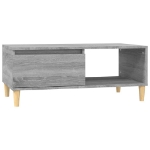 Tavolino Salotto Grigio Sonoma 90x50x36,5 cm Legno Multistrato