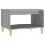 Tavolino da Salotto Grigio Sonoma 60x50x40 cm Legno Multistrato