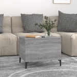 Tavolino Salotto Grigio Sonoma 60x44,5x45 cm Legno Multistrato