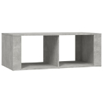 Tavolino Salotto Grigio Cemento 100x50x36 cm Legno Multistrato