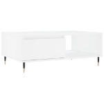 Tavolino da Salotto Bianco 90x60x35 cm in Legno Multistrato