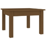 Tavolino da Salotto ambra 45x45x30 cm Legno Massello di Pino