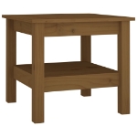 Tavolino da Salotto ambra 45x45x40 cm Legno Massello di Pino