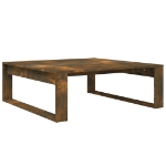 Tavolino da Salotto Rovere Fumo 100x100x35 cm Legno Multistrato