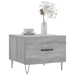 Tavolini Salotto 2pz Grigio Sonoma 50x50x40cm Legno Multistrato